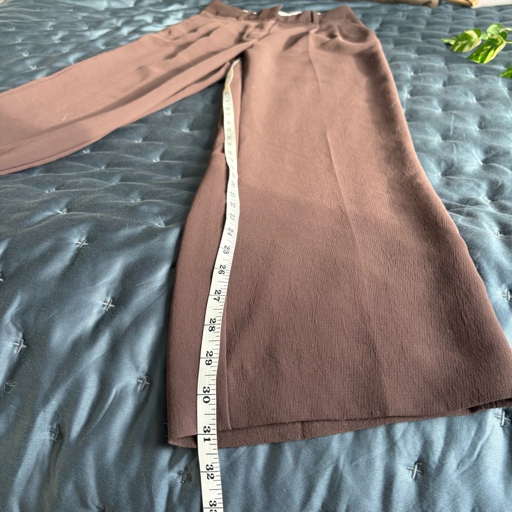 Aritzia Wilfred | Women’s The Effortless Pant Tailored Trousers Crepette 2 Brown - Picture 7 of 7